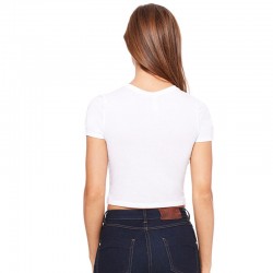 Plain Women's polycotton crop top Bella+Canvas 122 GSM